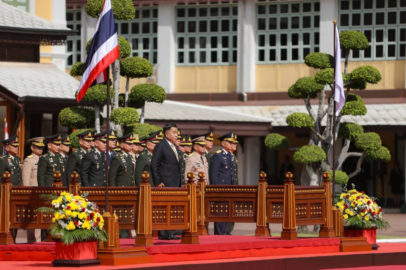 พิธีต้อนรับ พลเอก ณัฐพล นาคพาณิชย์ ในโอกาสเข้ารับตำแหน่งและปฏิบัติหน้าที่รัฐมนตรีว่าการกระทรวงกลาโหม
