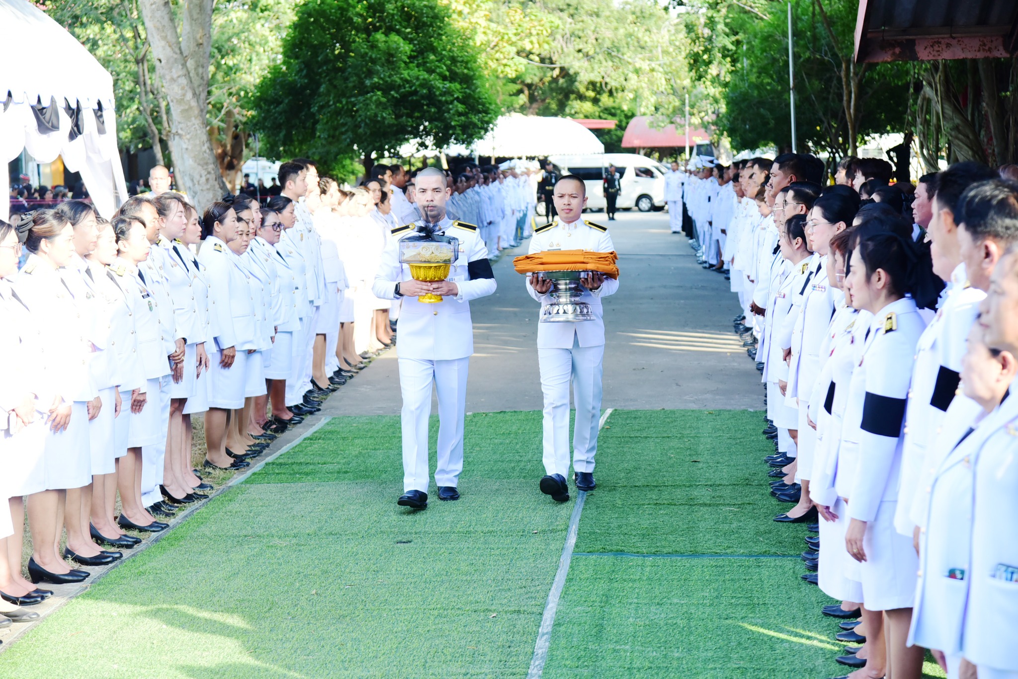 พลเอก ณัฐพล นาคพาณิชย์ รัฐมนตรีว่าการกระทรวงกลาโหมเป็นประธานพิธีพระราชทานเพลิงศพ