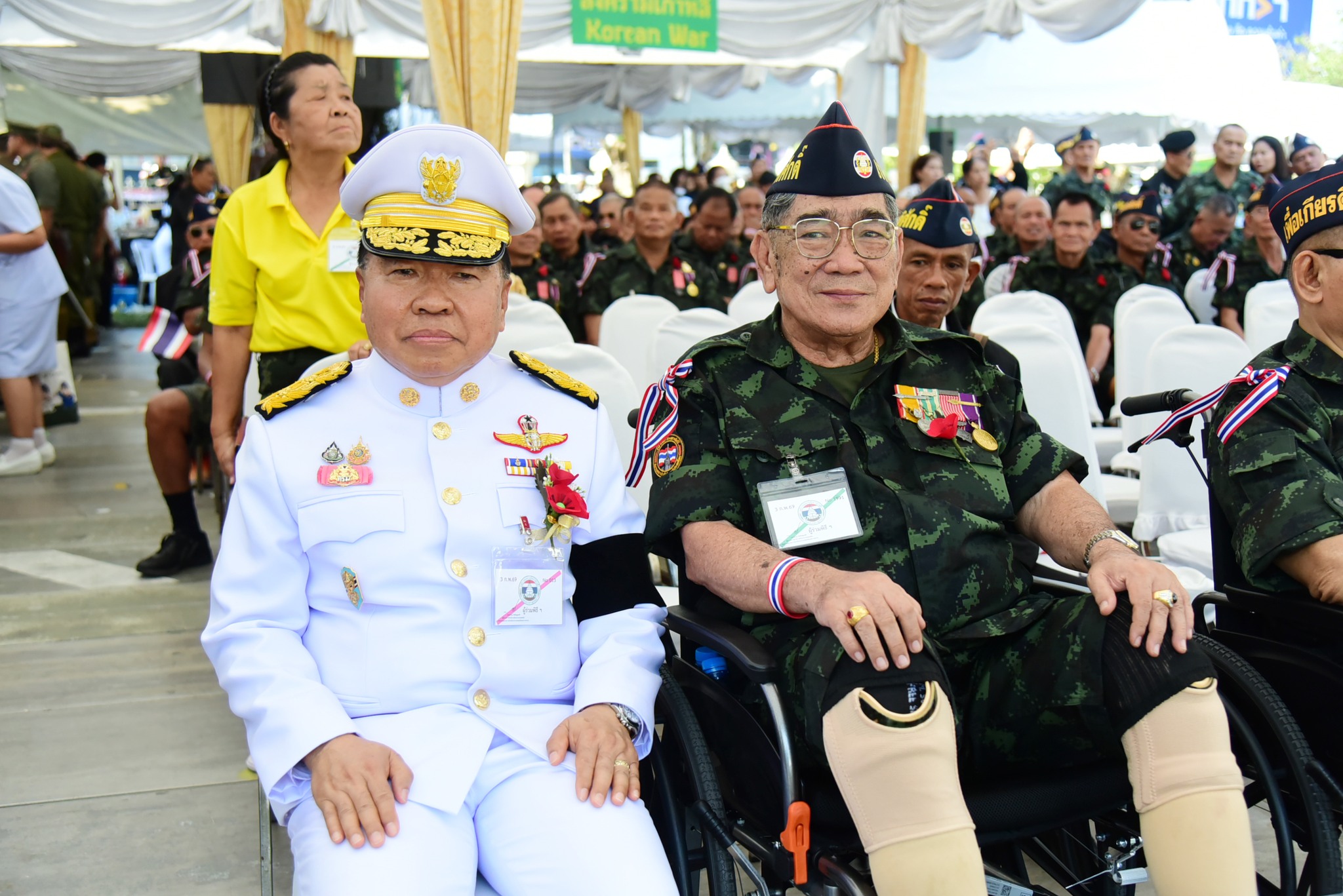 พลเอก ณัฐพล นาคพาณิชย์ รัฐมนตรีว่าการกระทรวงกลาโหม เข้าร่วมพิธีวางพวงมาลาเนื่องในวันทหารผ่านศึก