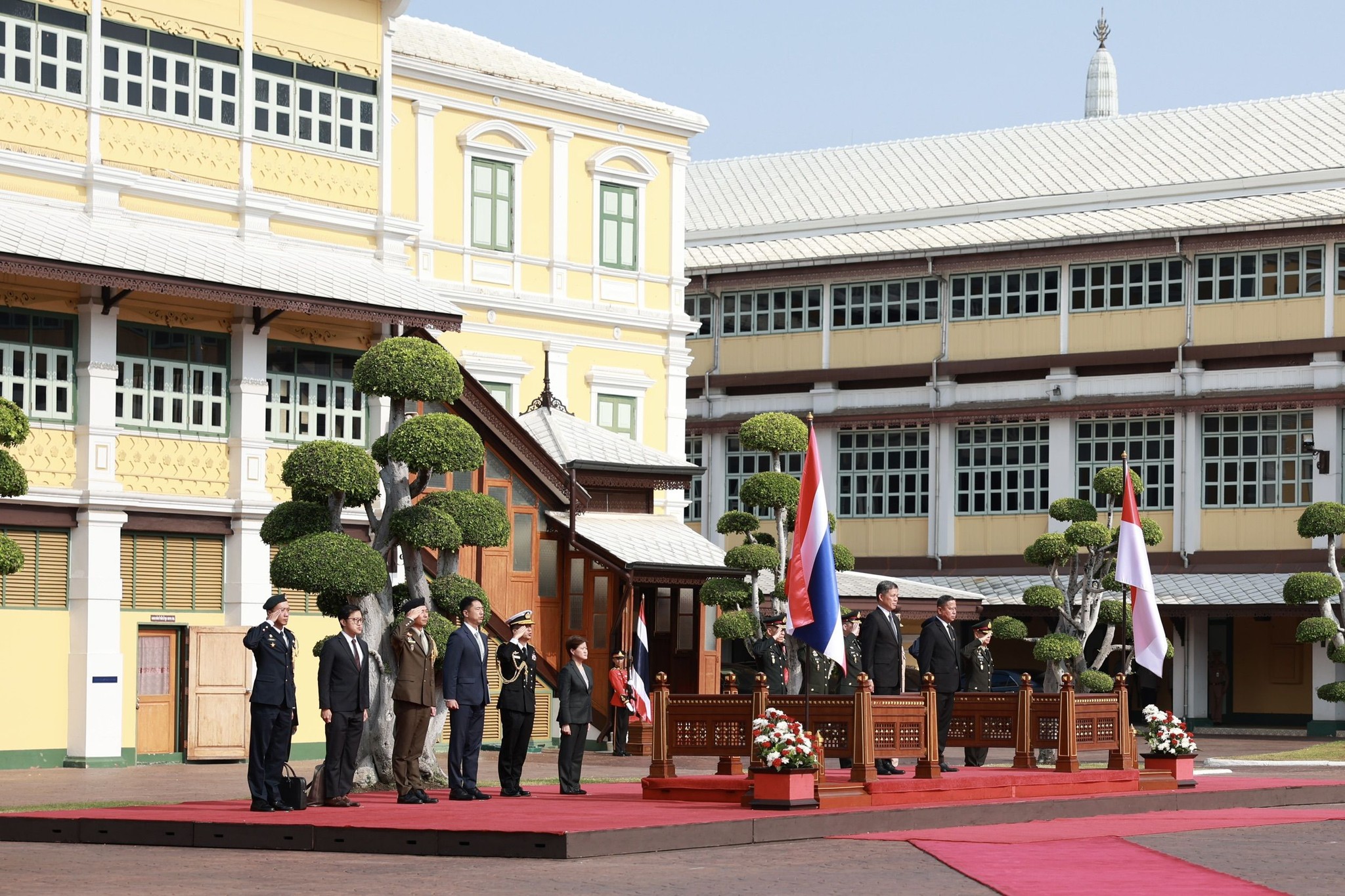 รัฐมนตรีว่าการกระทรวงกลาโหม ให้การต้อนรับ Chan Chun Sing รัฐมนตรีว่าการกระทรวงกลาโหมสาธารณรัฐสิงคโปร์