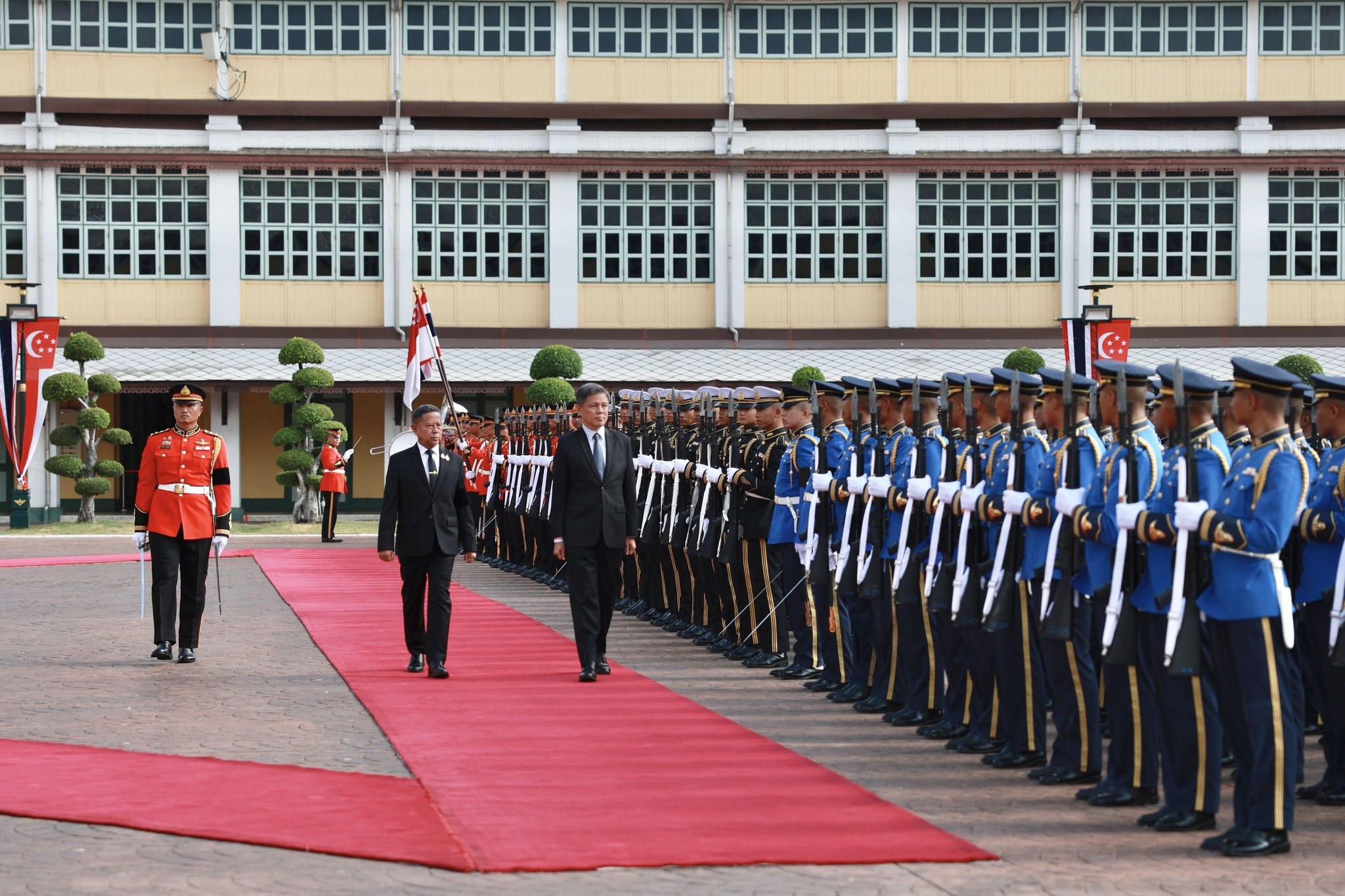 รัฐมนตรีว่าการกระทรวงกลาโหม ให้การต้อนรับ Chan Chun Sing รัฐมนตรีว่าการกระทรวงกลาโหมสาธารณรัฐสิงคโปร์