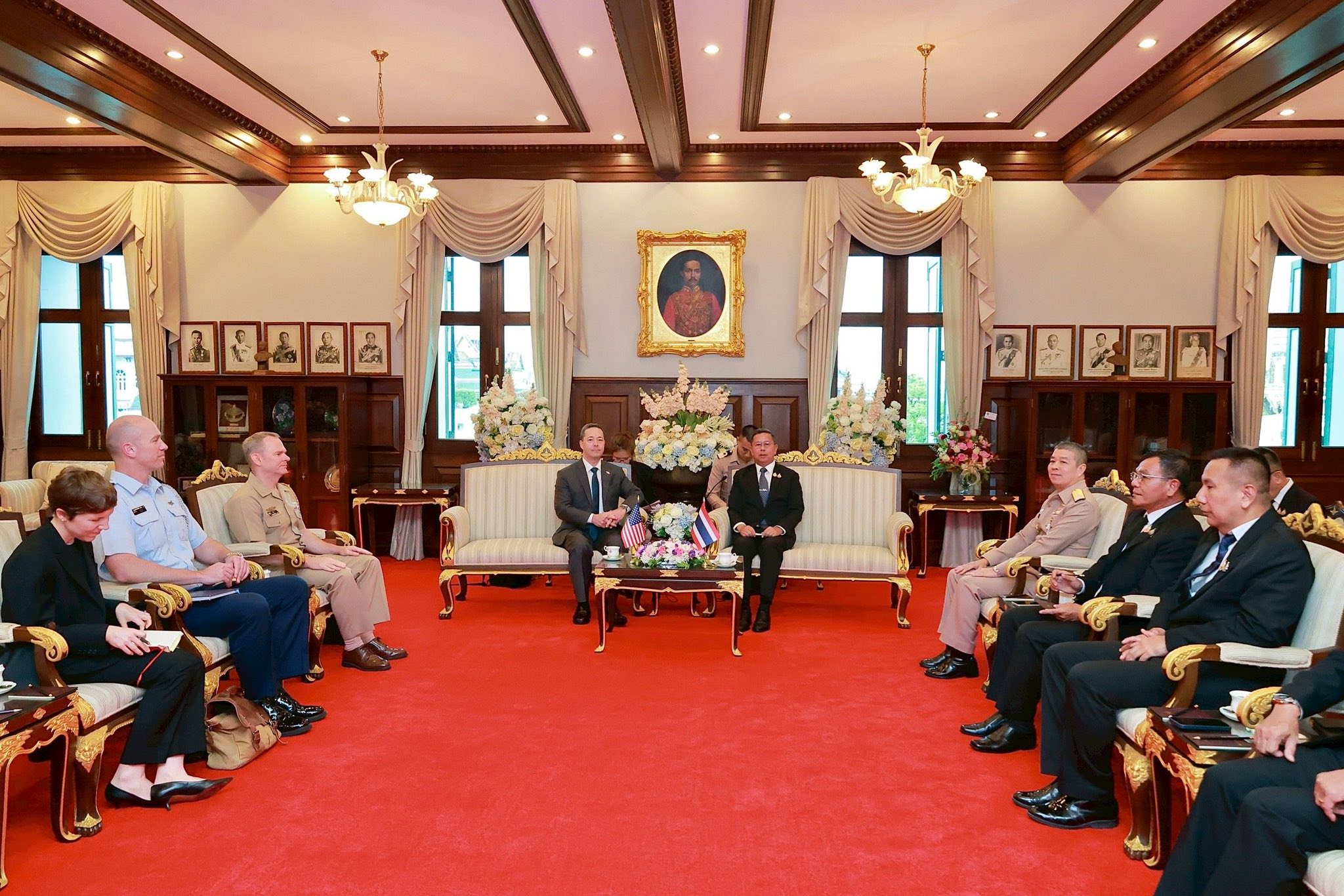 รัฐมนตรีว่าการกระทรวงกลาโหม ให้การต้อนรับ เอกอัครราชทูตสหรัฐอเมริกา ประจำประเทศไทย