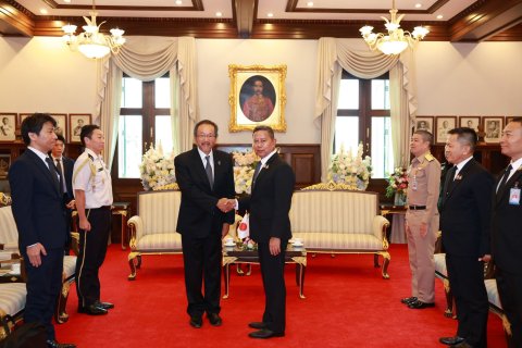 รัฐมนตรีว่าการกระทรวงกลาโหม ให้การต้อนรับเอกอัครราชทูตญี่ปุ่นประจำประเทศไทย